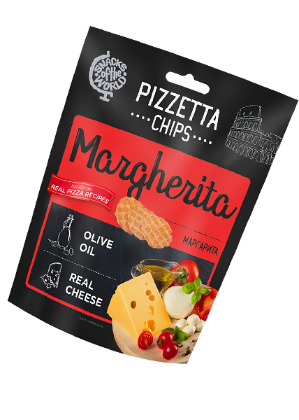 Снек хрустящий «Pizzetta Chips Маргарита», 70г