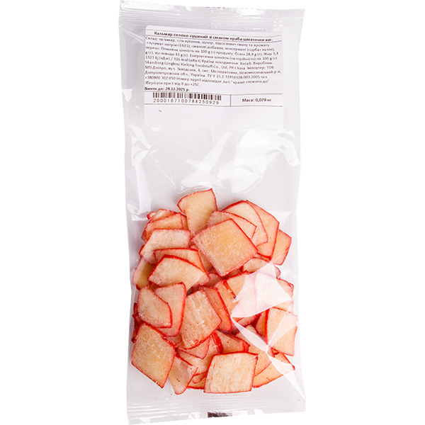 Кальмар солено-сушеный со вкусом краба