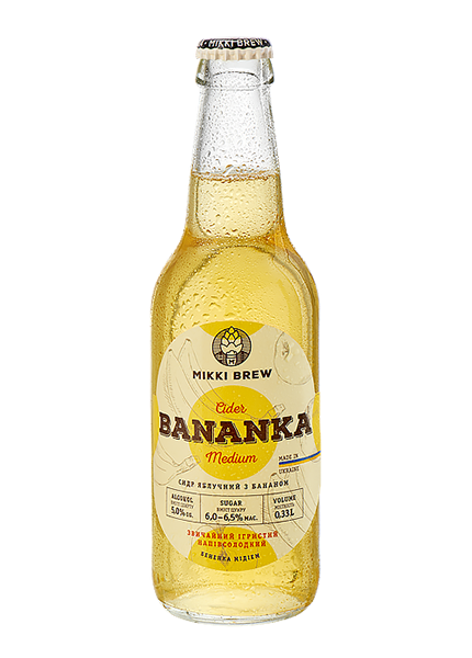 Сидр Mikki Brew Bananka 0.33л
