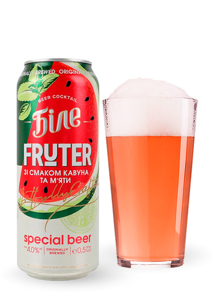 Пиво Черниговское «Белое Fruter» со вкусом арбуза и мяты 0.5л