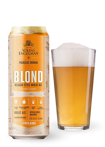 Пиво Volfas Engelman BLOND 0.568л купить в Hop Hey | Море Пива Пиво Volfas Engelman BLOND 0.568л