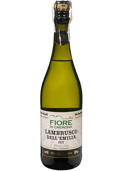 Вино полуигристое Fiore di Cremona Lambrusco Dell`Emilia IGT Bianco Secco 0.75л