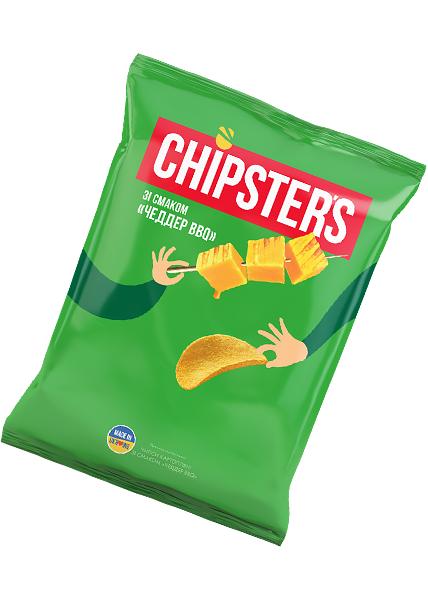 Чипсы картофельные «Chipsters» со вкусом чеддер BBQ, 130г
