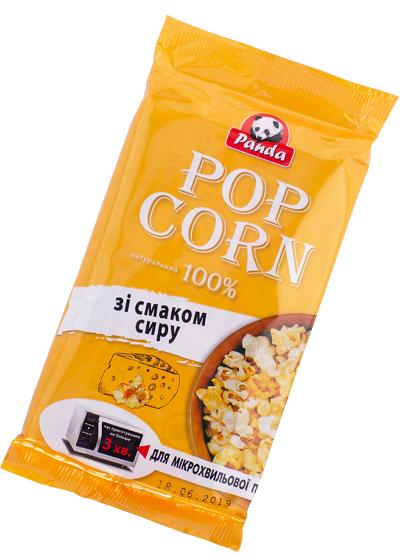 Попкорн «Panda» зі смаком сиру для СВЧ, 100 г