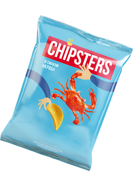 Чипсы картофельные «Chipsters» со вкусом краба, 100г