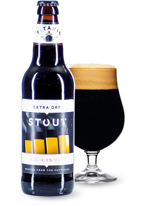 Пиво Titanic «Stout» темное фильтрованное 4.5°
