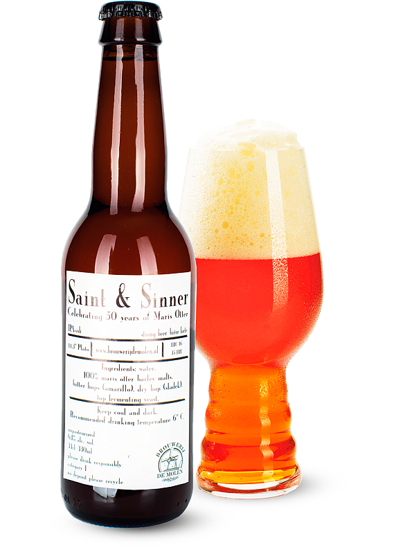 Пиво De Molen «Saint & Sinner» светлое нефильтрованное 6.1°