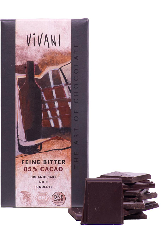 Шоколад черный 85% Vivani 100г