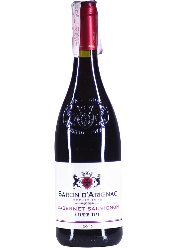 Вино Baron d'Arignac Cabernet Sauvignon IGP красное сухое 12°