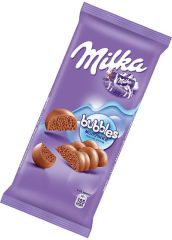 Шоколад «Milka» Bubbles молочный пористый, 80 г
