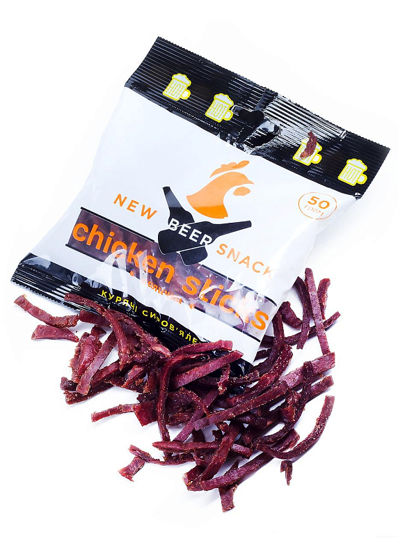 М'ясо в'ялене «Chicken sticks», 50 г