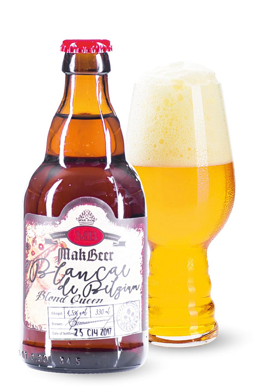 Пиво MakarBeer «Бельгійське Пшеничне» біле нефільтроване 4.5°