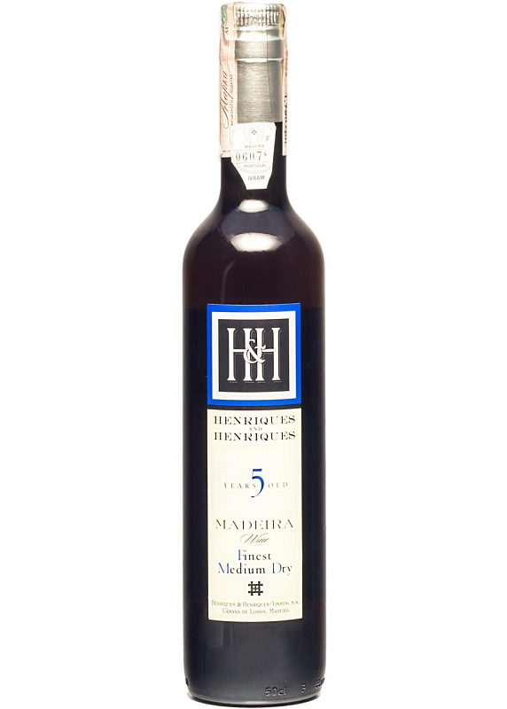 Вино Henriques & Henriques Finest Medium Dry 5 Y.O. біле кріплене 19°