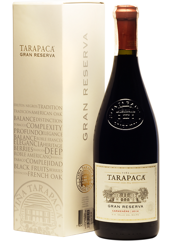 Вино Tarapaca Gran Reserva Carmenere червоне сухе 14° купити в Hop Hey | Море Пива Вино Tarapaca Gran Reserva Carmenere червоне сухе 14°