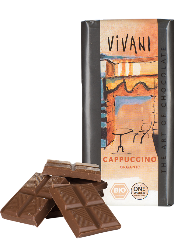 Шоколад молочний Vivani капучіно 100г