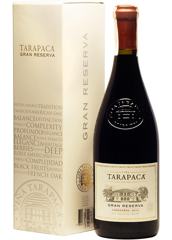 Вино Tarapaca Gran Reserva Carmenere красное сухое 14°