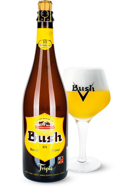 Пиво Dubuisson «Bush Blond Tripel» біле нефільтроване 10.5°