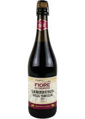 Вино полуигристое Fiore di Cremona Lambrusco Dell`Emilia IGT Rosso 0.75л