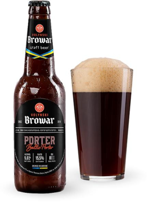 Пиво Volynski Browar Porter 0.35л