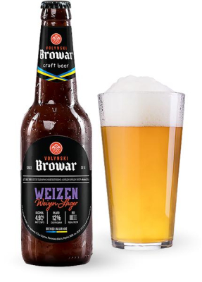 Пиво Volynski Browar «Weizen» 0.35л