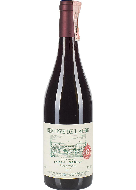 Вино Brotte S.A. de l'Aube Pere Anselme Syrah-Merlot червоне сухе 13°
