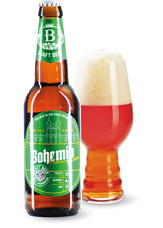 Пиво «Волинський Бровар Bohemia»