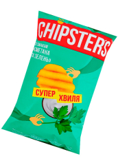 Чипсы Chipster's со вкусом сметаны и зелени 95г