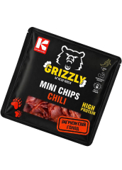 Чипсы с мяса птицы Mini Chips Chili «Grizzly», 50г