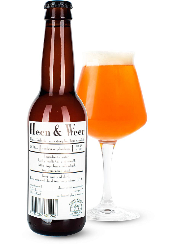 Пиво De Molen «Heen & Weer» светлое фильтрованное 9.2°