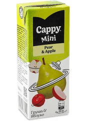 Сок Cappy mini груша и яблоко, 0.2л