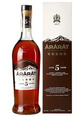 Бренди Ararat 5 лет 0.5л в коробке