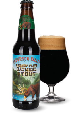 Пиво Anderson Valley «Barney Flats Oatmeal Stout» темное нефильтрованное 5.8°