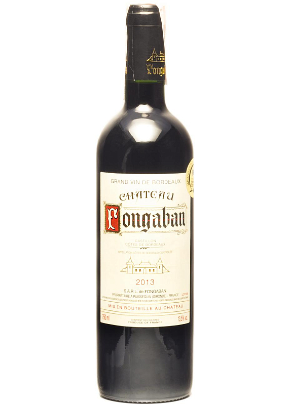 Вино Chateau Fongaban червоне сухе 13.5°
