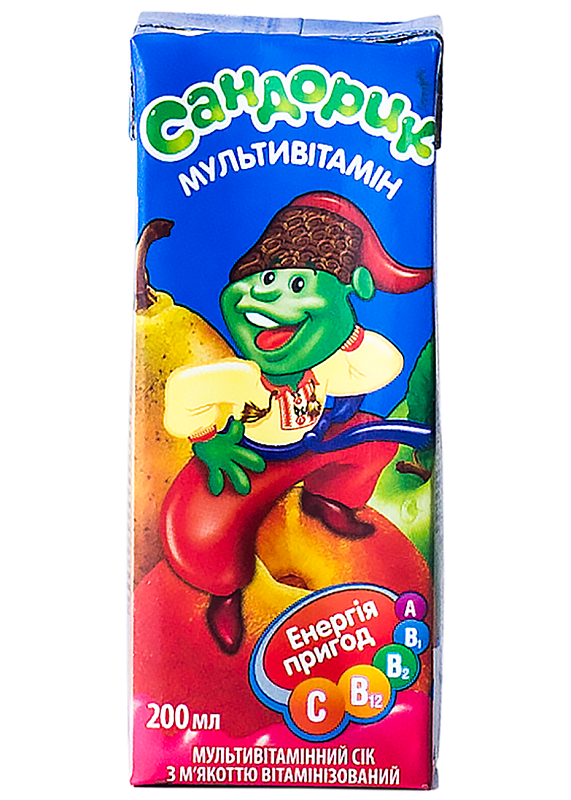 Сік Сандорік мультівітамінний з м'якоттю 0.2l купити в Hop Hey | Море Пива Сік Сандорік мультівітамінний з м'якоттю 0.2l