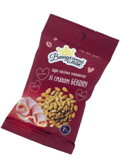 Ядро семян подсолнечника «Вишуканий Смак» со вкусом бекона, 80г