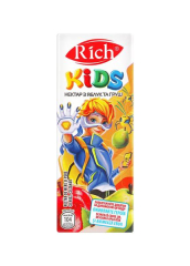 Нектар "Rich Kids" яблочно-грушевый 0.2л