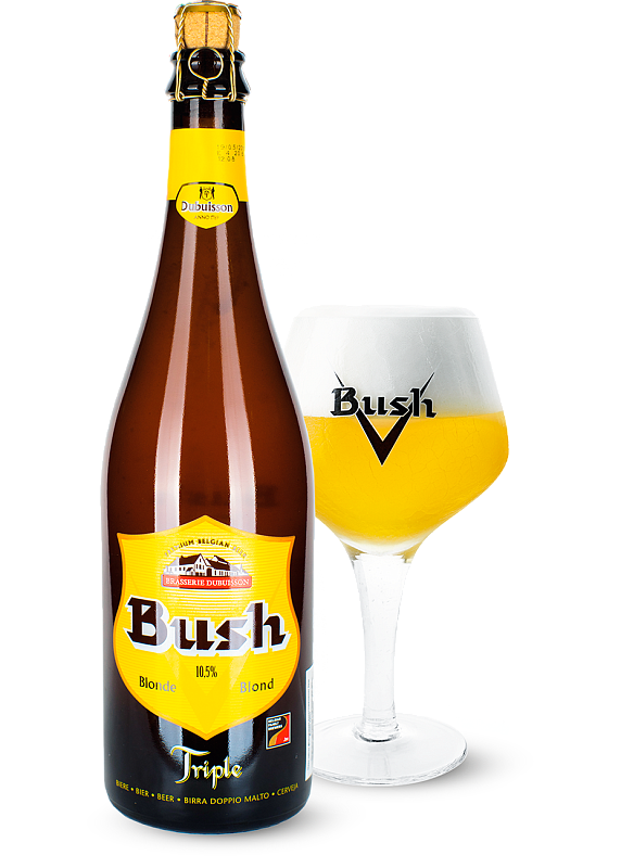 Пиво Dubuisson «Bush Blond Tripel» белое нефильтрованное 10.5°
