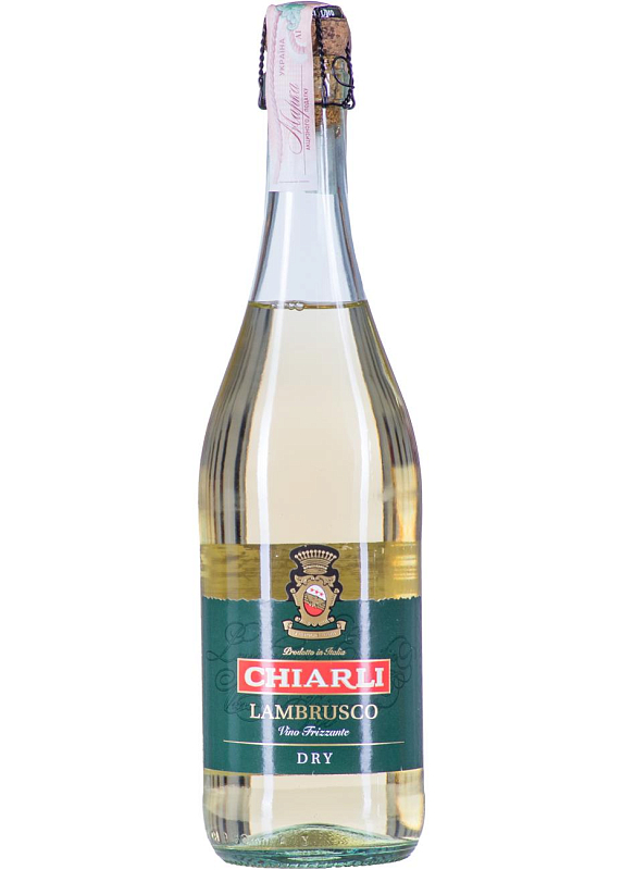 Вино игристое Chiarli Lambrusco dell 'Emilia Bianco Dry белое сухое 10.0°