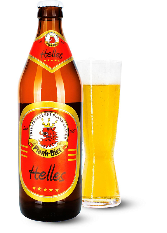 Пиво Michael Plank «Helles» светлое нефильтрованное 4.9°