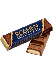 Батончик «Roshen» молочно-шоколадный с начинкой крем-брюле, 43г