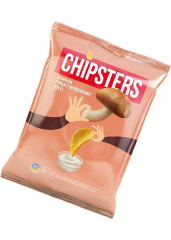 Чипсы картофельные «Chipsters» со вкусом грибы со сливочным соусом, 110г