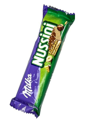 Вафля  «Milka Nussini» с начинкой фундук и какао, 31г