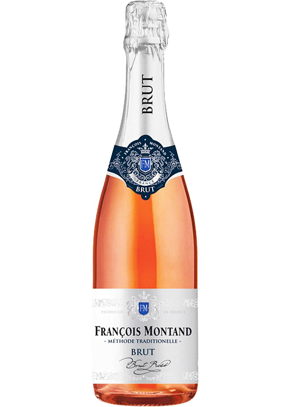 Вино игристое Francois Montand Rose брют розовое сухое 12°