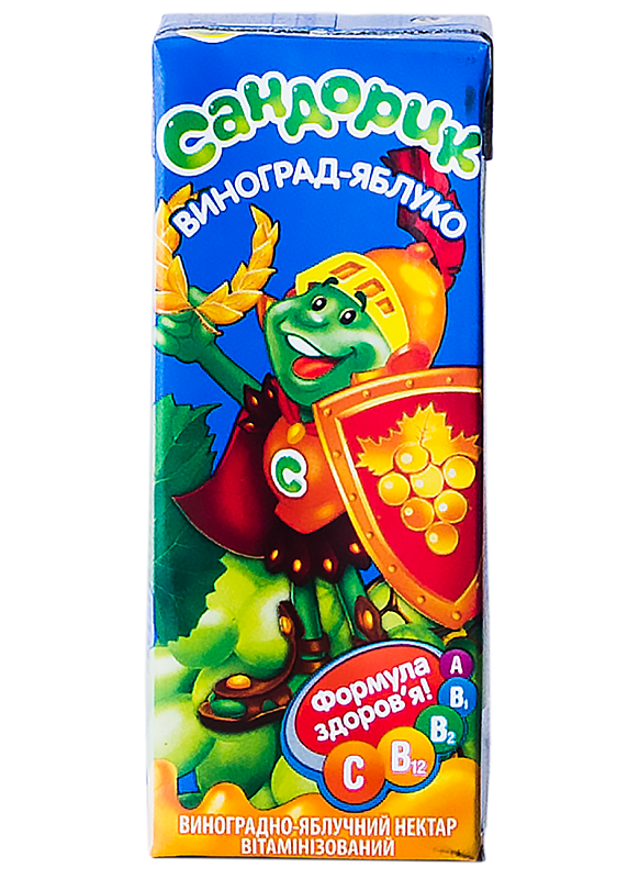 Нектар Сандорік виноградно-яблучний 0.2l