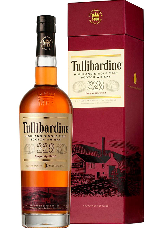Виски Tullibardine Burgundy Finish 228 43°