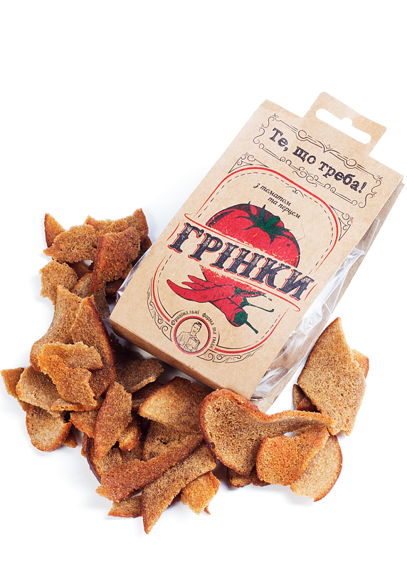 Гренки к пиву «Те, що треба» с томатом и перцем 100г