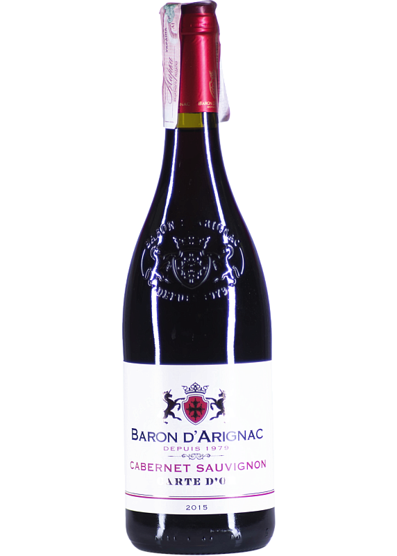 Вино Baron d'Arignac Cabernet Sauvignon IGP червоне сухе 12°