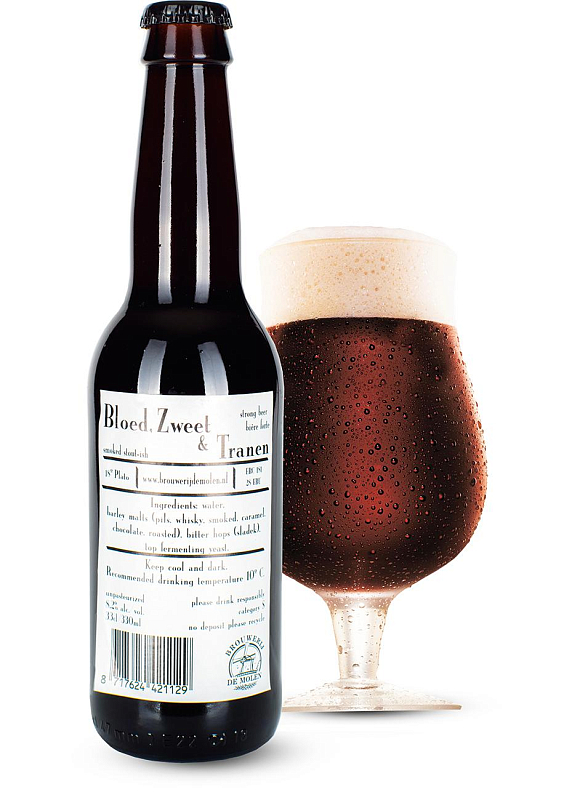 Пиво De Molen «Bloed. Zweet & Tranen» темне фільтроване 8.2°