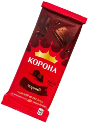 Шоколад «Корона» чёрный, 85 г