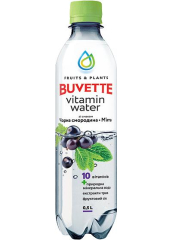 Напиток «Buvette Vitamin Water» со вкусом черной смородины и мяты 0.5l